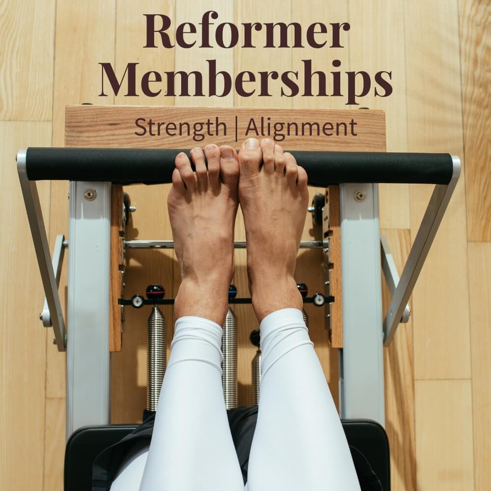Reformer Core Membership Reformer Core memberships - reformer classes for strength and flexibility at Maya and Moon Studio