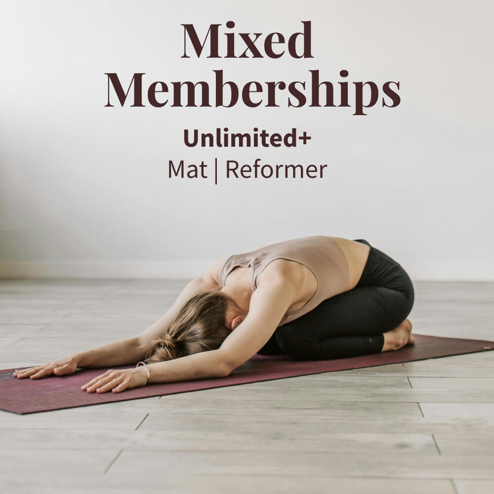 Mixed Membership Unlimited+ Mixed Membership Unlimited Plus - Mat and Reformer classes at Maya and Moon Yoga Studio